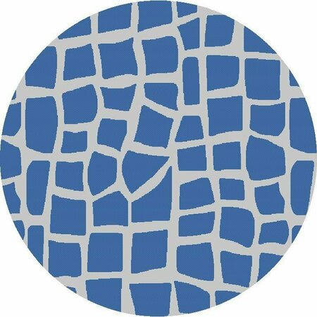 HOMEROOTS 94 x 94 in. Blue or Grey Polypropylene Rug 375231